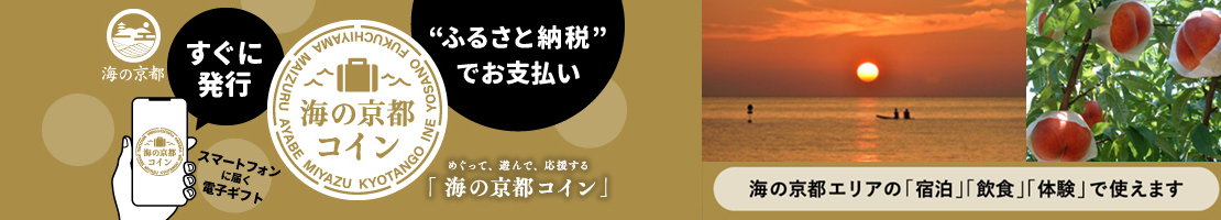 ふるさと納税・海の京都コイン加盟・めぐって、遊んで応援する「海の京都いコイン」